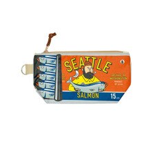Chalo Seattle Salmon Can Blue Medium Pouch