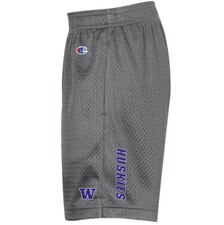 Champion Kids Grey Washington Huskies Mesh Classic Shorts