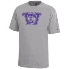 Champion Kids' Grey Washington Huskies Vault Dog Soft Tint Tee