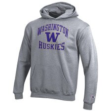 Champion Kids' Grey Washington W Huskies Hood