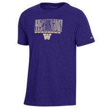 Champion Kids' Purple Washington Huskies W Stadium Tee