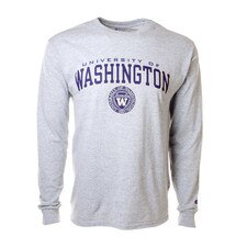 Champion Men's UW Seal Long Sleeved Tee