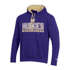 Champion Men's MTO Applique W Washington Stadium Hoodie