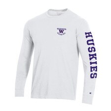 Champion Men's MTO Washington Huskies Stadium Long Sleeved Tee