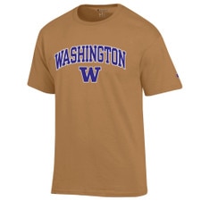 Champion Men's Tan Brown Washington Huskies Tee