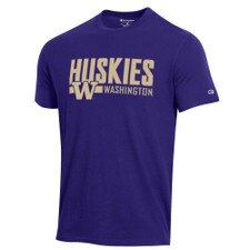 Champion Men's UW Huskies HD Print Tee
