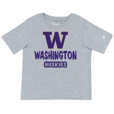 Champion Toddler Gray W Washington Huskies Stadium Tee