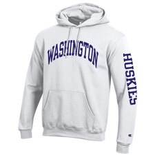 Champion Unisex Washington Chest Huskies Sleeve Hoodie