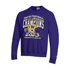 Champion Unisex Washington Huskies 2023 Pac 12 Football Champions Crewneck