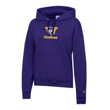 Champion Women's UW Vault Dog Washington Huskies Powerblend Hoodie
