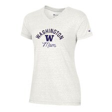 Champion Women's University of Washington Mom Triumph V-neck Tee
