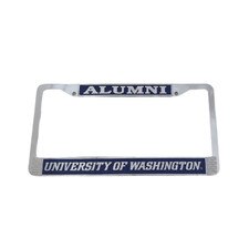 University of Washington Alumni License Plate Frame Chrome