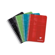 ClaireFontaine Assorted 3.5"x5" Wire Bound Notebook 90ct