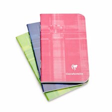 Clairefontaine Assorted 3"x43/4" College Stapled 24ct