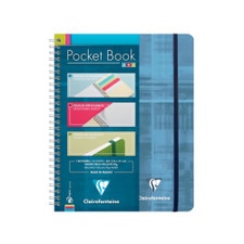 Clairefontaine Assorted 6"x8.25" College Spiral Elastic