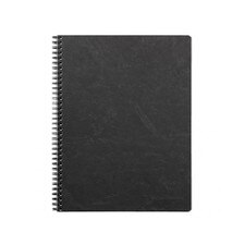 Clairefontaine Black Basics Ruled Spiral Notebook-3.5x5.5