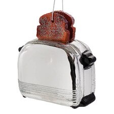 Cody Foster & Co Toaster Silver Holiday Ornament