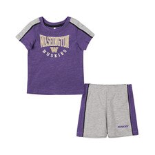 Colosseum Baby Boys' Washington Huskies Norman Tee and Short Set