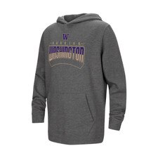 Colosseum Kids' Charcoal W Huskies Washington Campus Hood