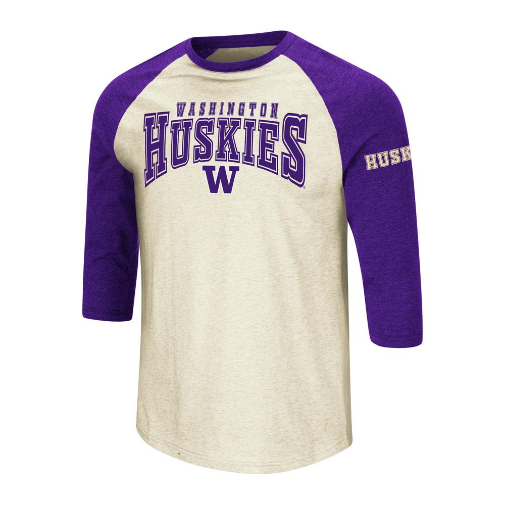 purple baseball shirt