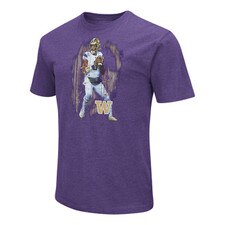 Colosseum Men's Washington Huskies Football 2023 Michael Penix Jr Gameshot Playbook Tee