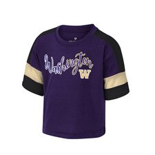Colosseum Toddler Girls' Purple Washington Huskies W Diamonds Tee