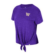 Colosseum Women's W Huskies Finalist Tie Front Tee