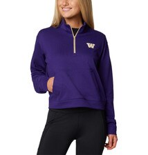 Columbia Women's Washington Huskies Trek French Terry Half Zip