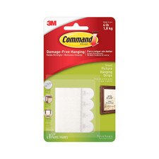 Command White 8"x10" Frame Picture Hanging Strips 4 Pack