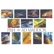 Crane Creek Fish Assortment Boxed Notecards