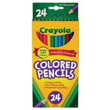 Crayola Long Colored Pencil Set 24 Count