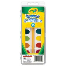 Crayola Washable Watercolor 16 Color Paint Set