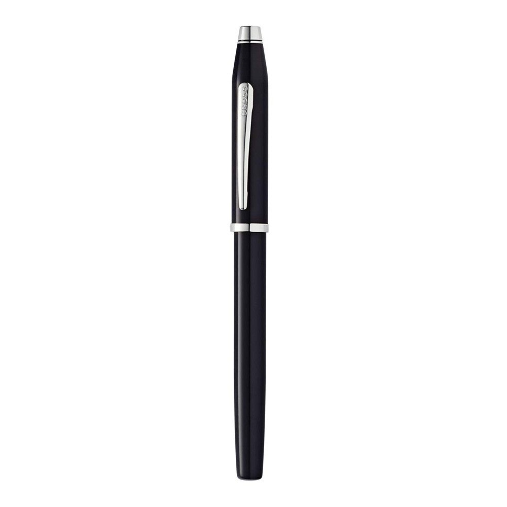 Cross Century Ii Black Lacquer Chrome Trim Fountain Pen
