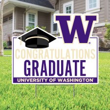 CDI Congratulations Graduate W University of Washington Huskies Yard Sign