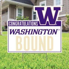 CDI Congratulations Washington Huskies Bound W Yard Sign