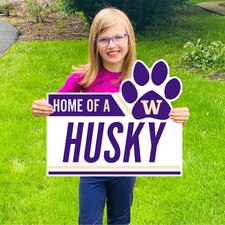 CDI Home Of A Husky Paw W Washington Huskies Yard Sign