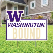 CDI W University of Washington Huskies Bound Yard Sign