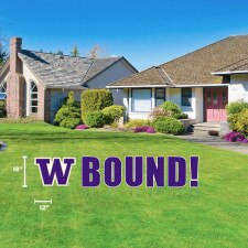 CDI W University of Washington Huskies Bound Yard Display