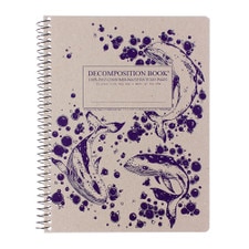 Decomposition Book Humpback Whales College Spiral Notebook 7.5"x9.75"
