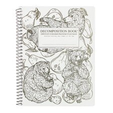Decomposition Pear Bears 7.5"x9.75" College Spiral 80ct