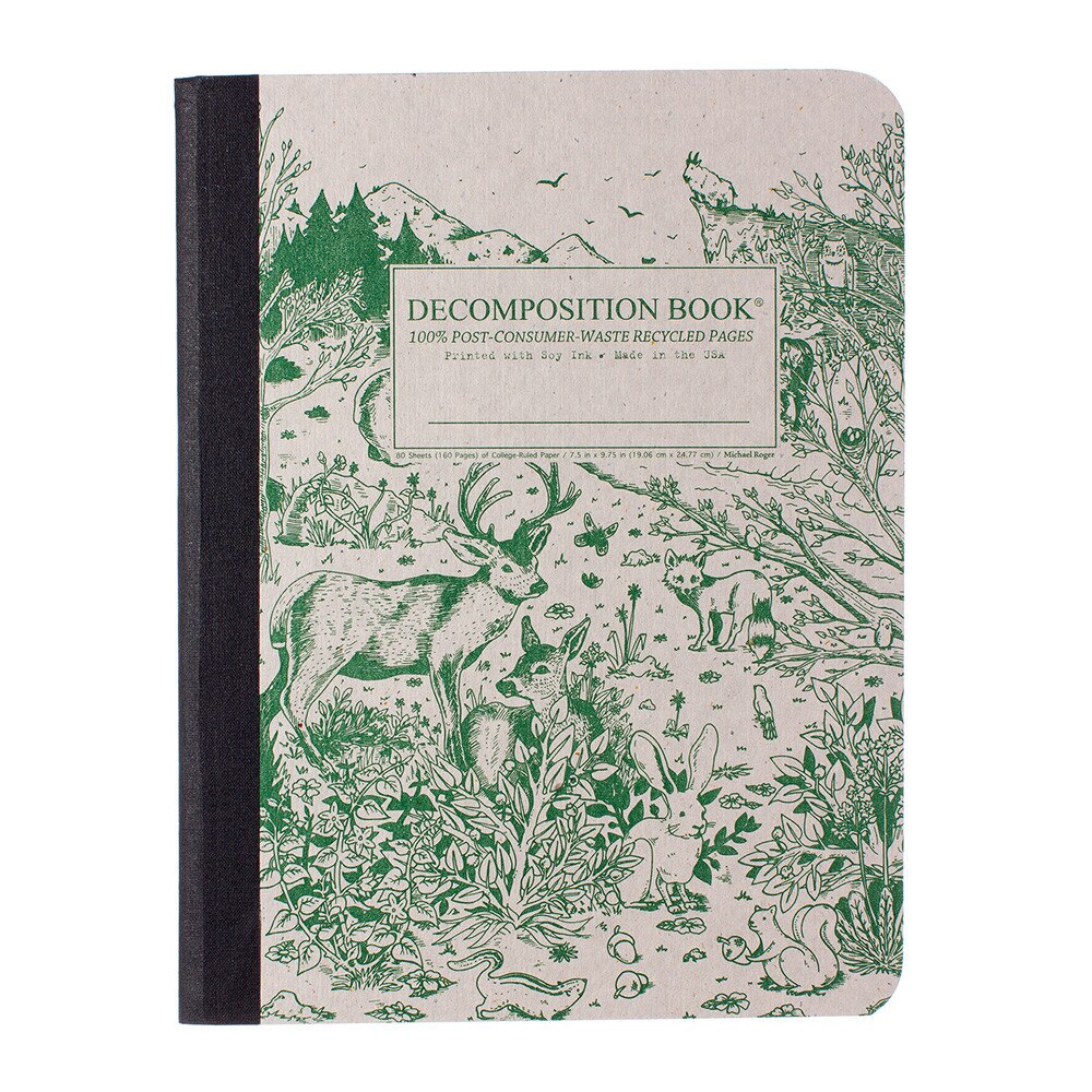 Decomposition Book Spirit Animals College Ruled Notebook