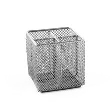 Design Ideas Silver 4" Mesh Pencil Cube