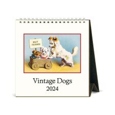 Dogs Desk Calendar 2024