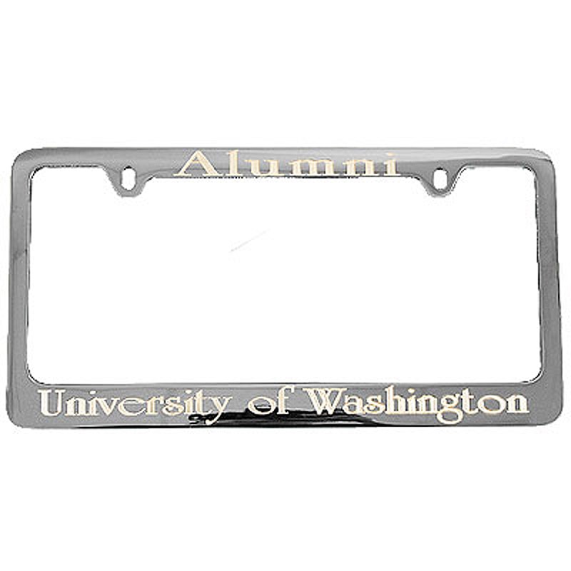 DIE CAST METAL BRONCOS BOISE STATE ALUMNI LICENSE PLATE FRAME 