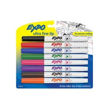 Expo Low Odor Dry Erase Markers Fine Point 8 Pack