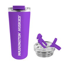 FG Purple Washington Huskies Stainless Tumbler w/ Flip & Sip Lid 24oz