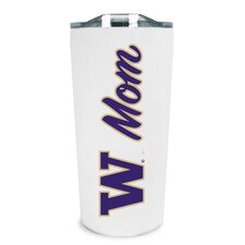 FG White W Washington Huskies Mom Soft Touch Stainless Tumbler 18oz