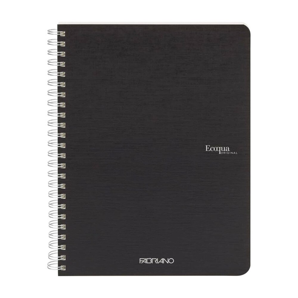 Fabriano Ecoqua 5.8" x 8.25" Spiral Grid Notebook 70 Sheets