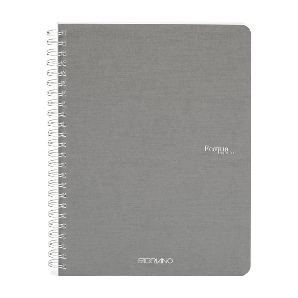 Fabriano Ecoqua 5.8" x 8.25" Spiral Grid Notebook 70 Sheets
