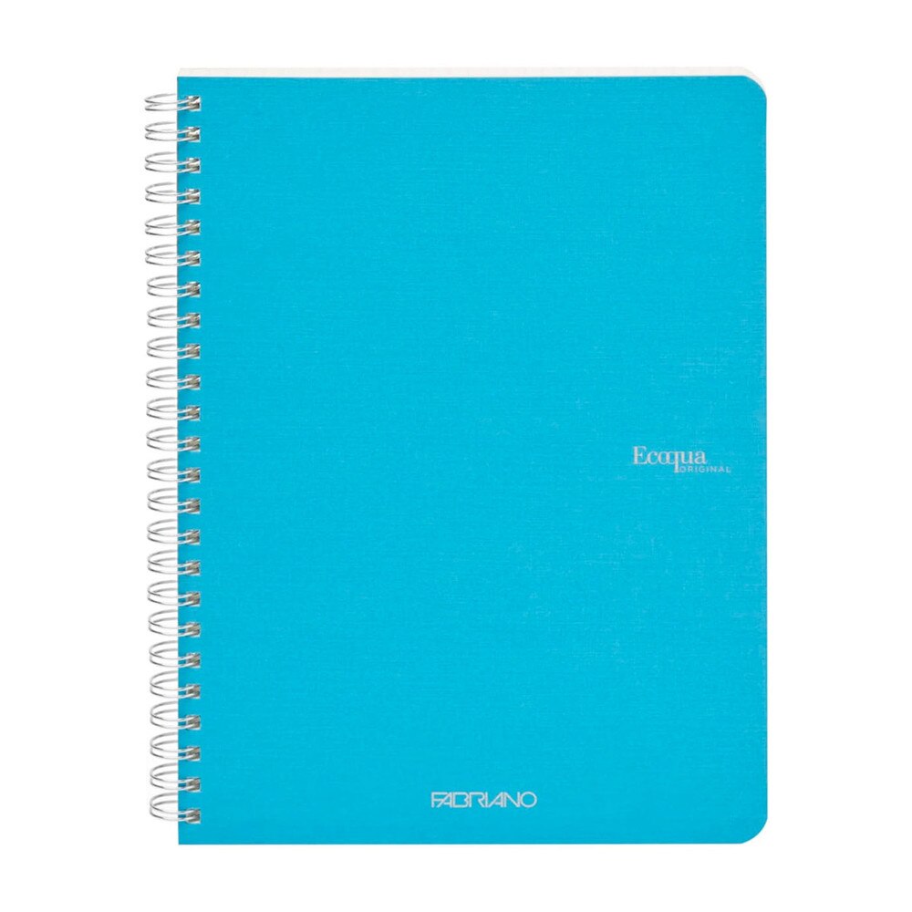Fabriano Ecoqua 5.8" x 8.25" Spiral Grid Notebook 70 Sheets